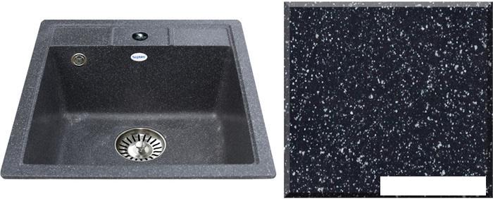 Кухонная мойка Ulgran U-406 (черный)- фото