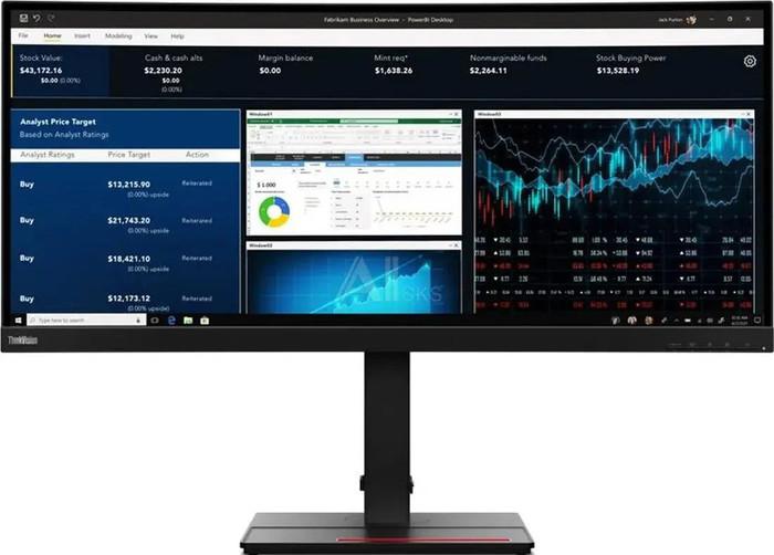 Монитор Lenovo ThinkVision P34w-20 62CCRAT3EU- фото