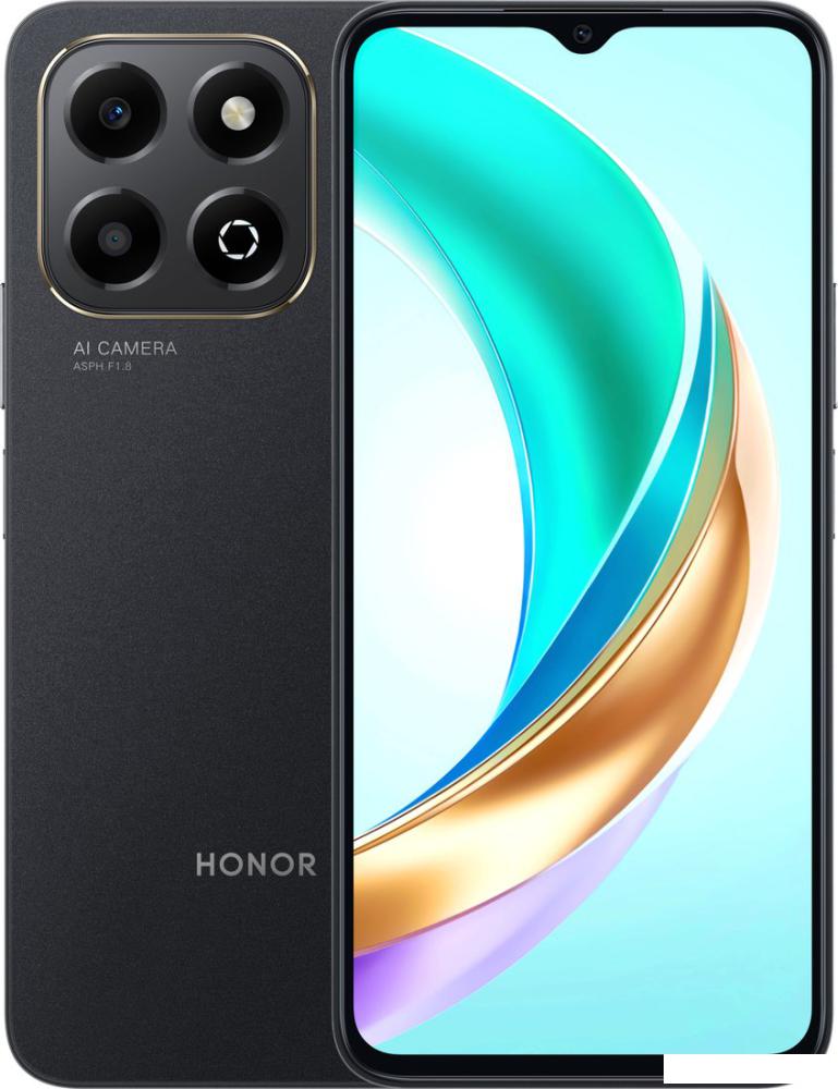 Смартфон HONOR X6b 4GB/128GB международная версия (полночный черный) и HONOR Choice Earbuds X5 Lite (белый) по акции- фото