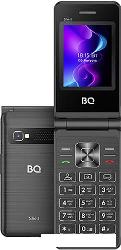 Кнопочный телефон BQ BQ-2411 Shell (черный)- фото