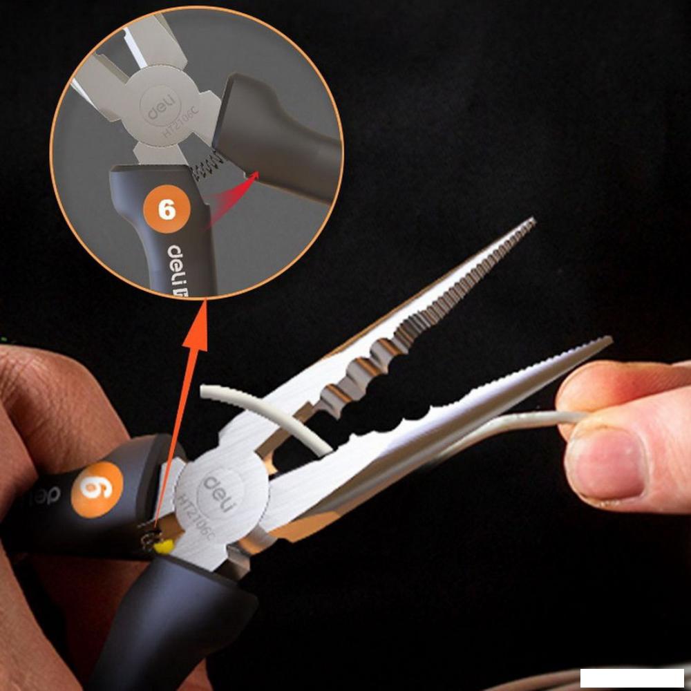 Набор домашнего мастера Deli HT0004C (4 предмета)- фото2