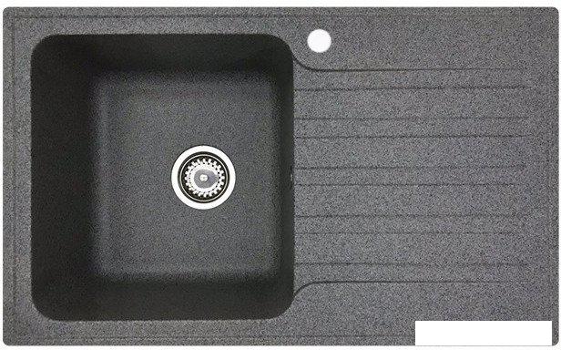 Кухонная мойка БелЭворс Со смесителем и дозатором Styl L + L74004-9 + L405-1 (серый/сатин)- фото2