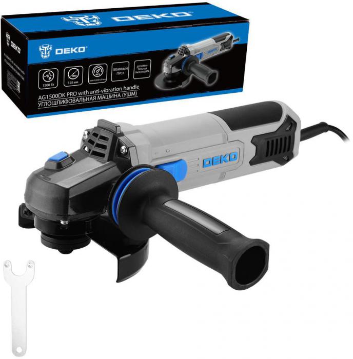 Угловая шлифмашина Deko AG1500DK PRO 083-1026- фото