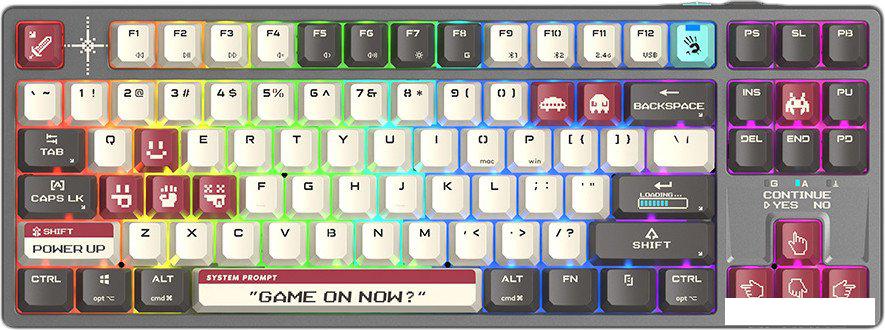 Клавиатура A4Tech Bloody WS87 Pixels Red (Bloody BLMS Red Plus)