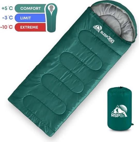 Спальный мешок RSP Outdoor Sleep 350 R (зеленый, 220x75см, молния справа)- фото2