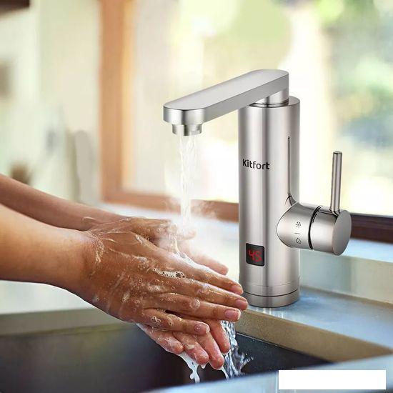 Проточный электрический водонагреватель-кран Kitfort KT-4029- фото2