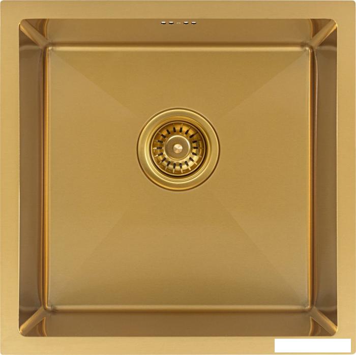 Кухонная мойка ARFEKA ECO AR 450*450 GOLD PVD NANO- фото