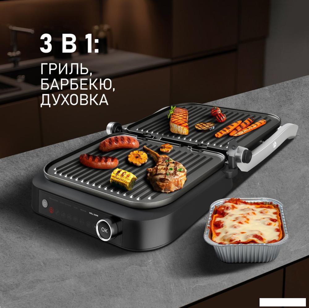 Электрогриль Weissgauff WCG-360 Nero Glass Chef’s Steak- фото3