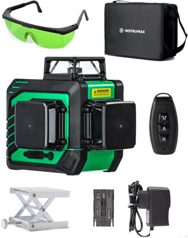 Лазерный нивелир Instrumax Greenliner 3-360 Set- фото