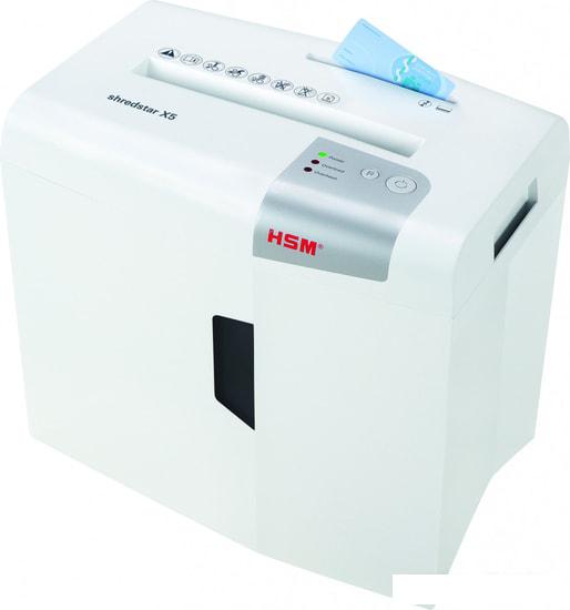 Шредер HSM shredstar X5 (4.5x30 мм, белый)- фото4