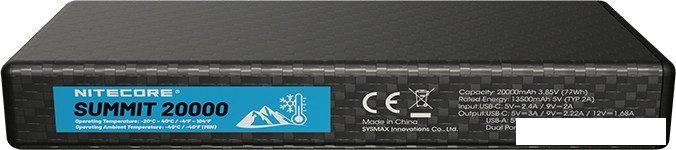 Внешний аккумулятор Nitecore SUMMIT20000 20000mAh- фото3
