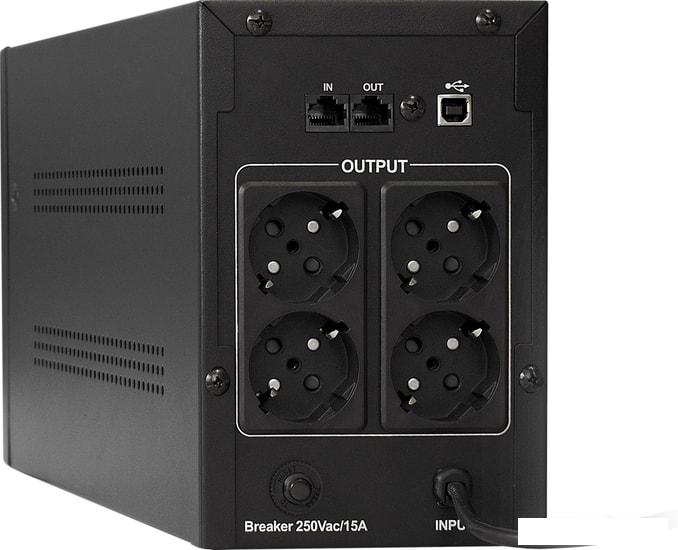 Источник бесперебойного питания ExeGate SpecialPro UNB-1200.LED.AVR.EURO.RJ.USB- фото2