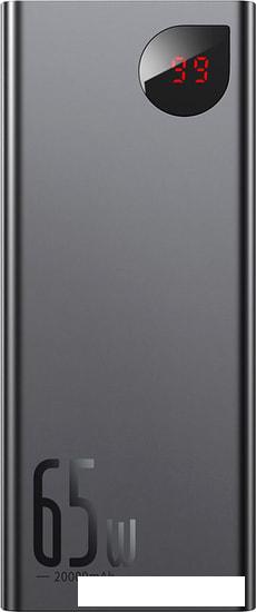 Портативное зарядное устройство Baseus Adaman Metal Digital Display PPIMDA-D01 20000mAh (черный)- фото