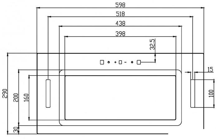 Кухонная вытяжка Schtoff Armonia 60 (белый)- фото2