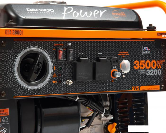 Бензиновый генератор Daewoo Power GDA 3800i- фото4
