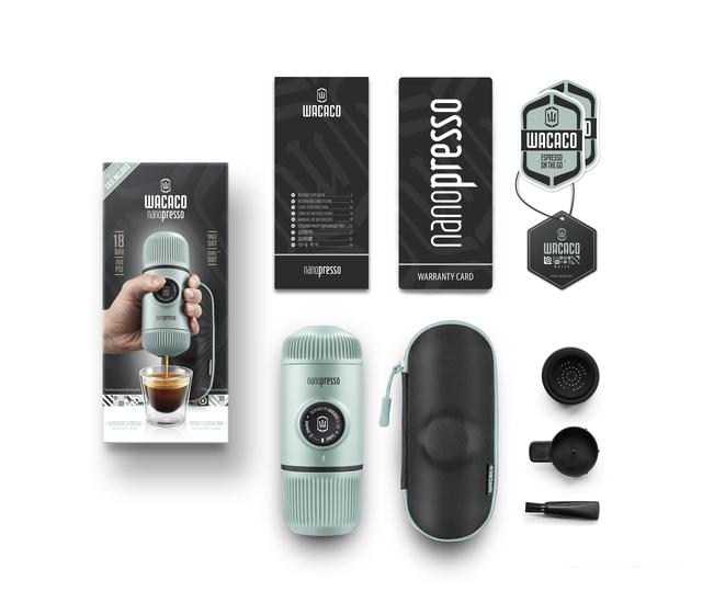 Ручная кофеварка WACACO Nanopresso Arctic Blue + Case- фото2