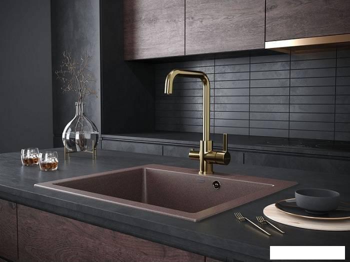 Смеситель Paulmark Logas Lo213021-G (золото)- фото2