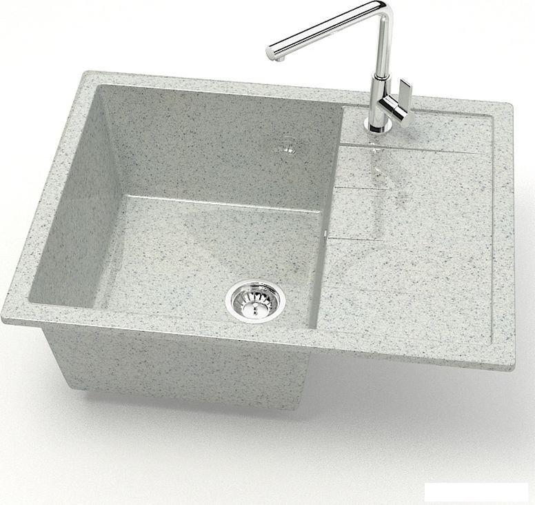 Кухонная мойка MARRBAXX Карельский камень модель 151/Q10 (светло-серый)- фото2