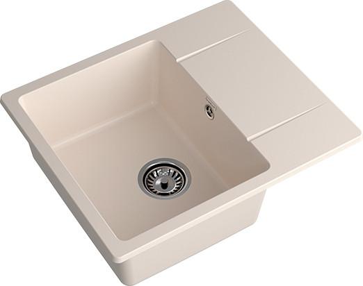 Кухонная мойка GranFest QUARZ GF-UR-258L (белый)- фото2