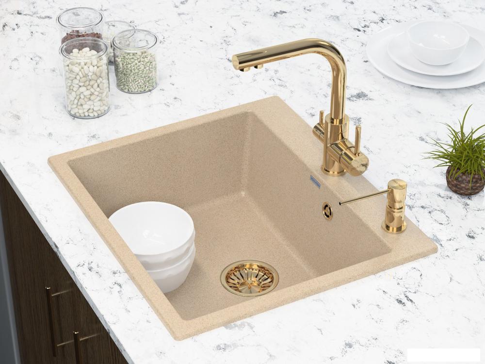 Смеситель Paulmark Essen Es213011-G (золото)- фото3