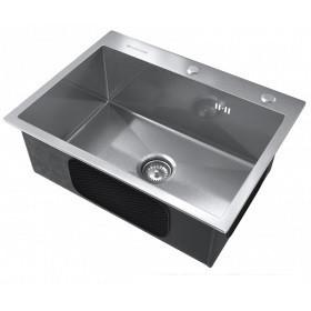 Кухонная мойка Ulgran Steel 60x45 (брашированная сталь)- фото2
