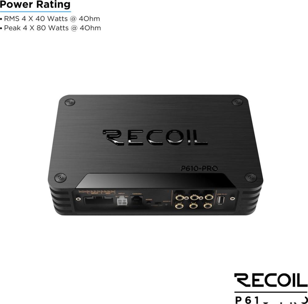Автомобильный усилитель Recoil P610-PRO- фото3