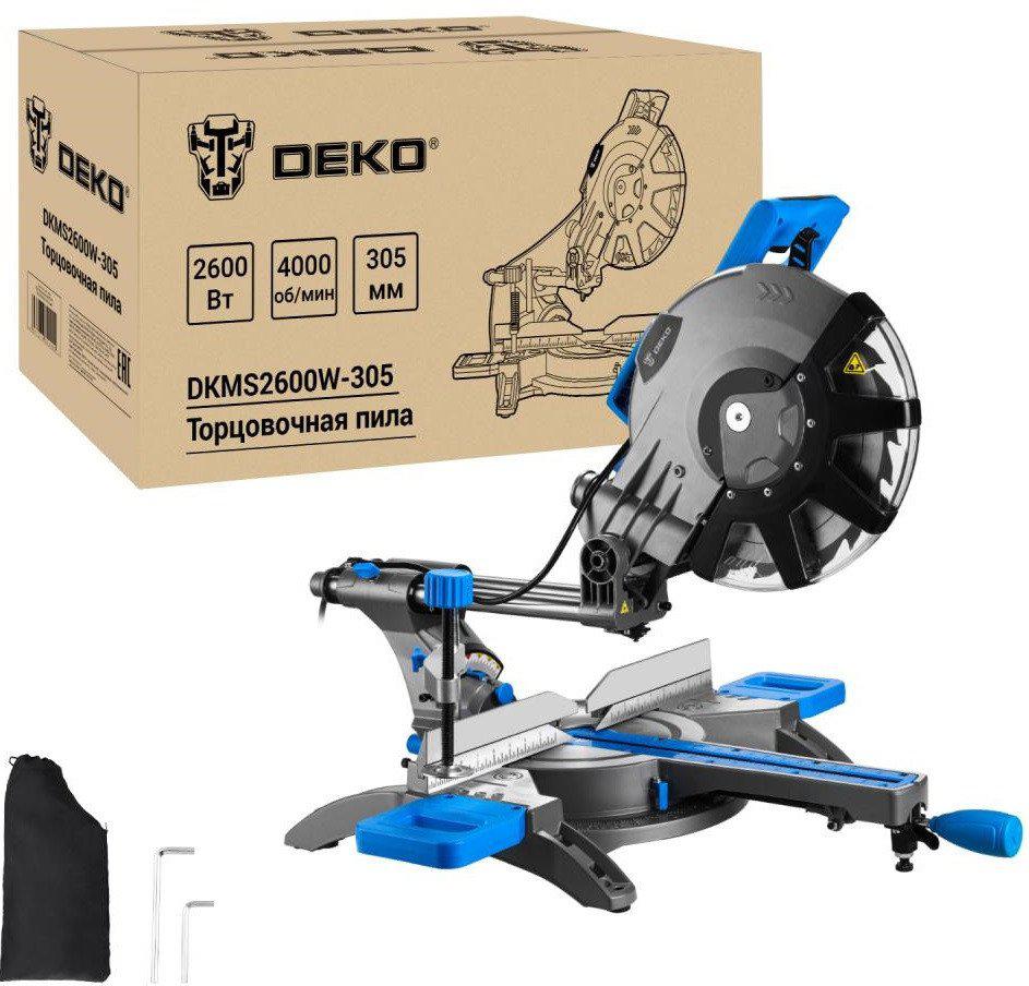 Торцовочная пила Deko DKMS2600W-305 Laser 083-1094- фото