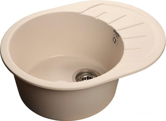 Кухонная мойка GranFest Rondo GF-R580L (белый)- фото