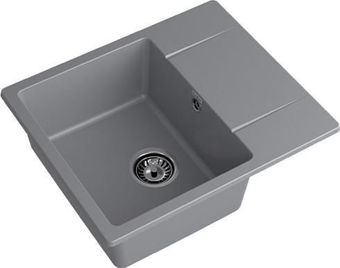 Кухонная мойка GranFest QUARZ GF-UR-258L (темно-серый)- фото2