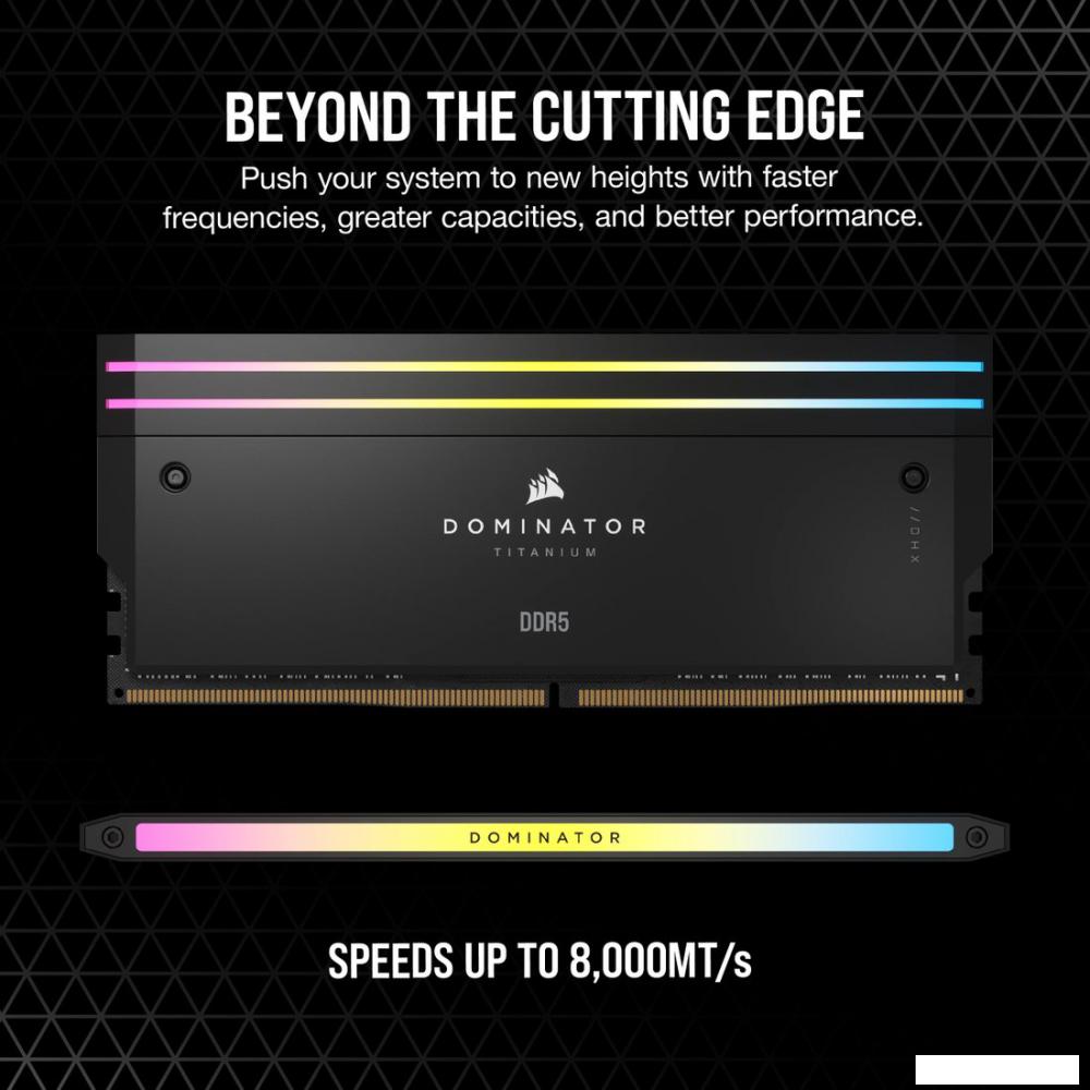 Оперативная память Corsair Dominator Titanium RGB 2x48ГБ DDR5 6600 МГц CMP96GX5M2B6600C32- фото3