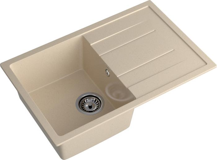 Кухонная мойка GranFest Quadro GF-Q780L (кашемир)- фото2