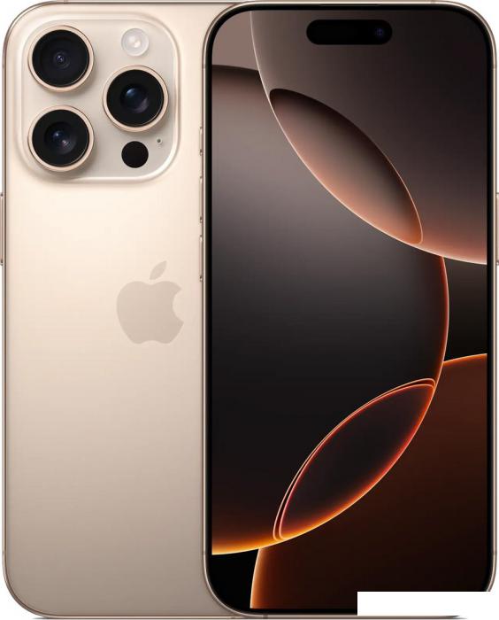 Смартфон Apple iPhone 16 Pro 256GB (пустынный титан)- фото