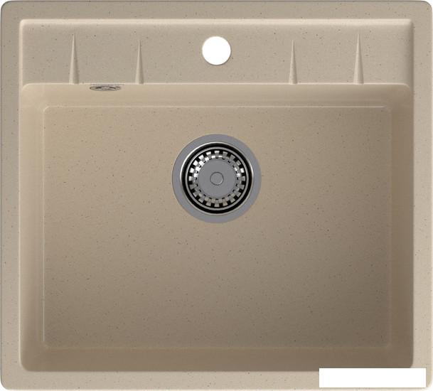 Кухонная мойка GranFest Quadro GF-Q561 (кашемир)- фото