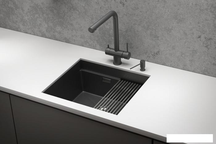 Кухонная мойка Granula KS-5045U (черный матовый)- фото3