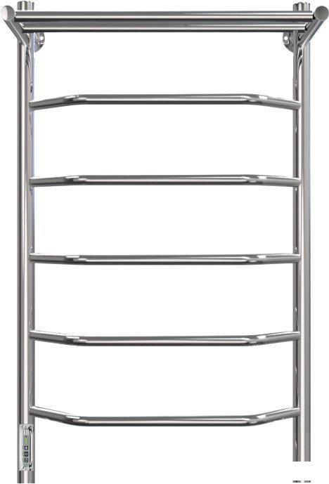 Полотенцесушитель Granula Трапеция 50x80 5 перекладин D32 с полкой (терморегулятор с таймером слева)