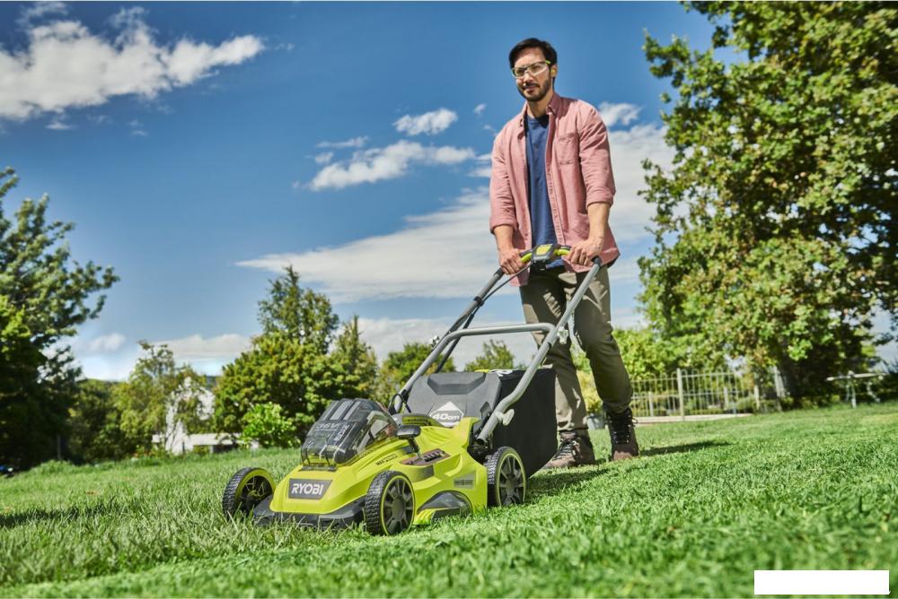 Газонокосилка Ryobi Power-Assist RLM36X41H50PG (с 1-им АКБ 5 Ач)- фото4