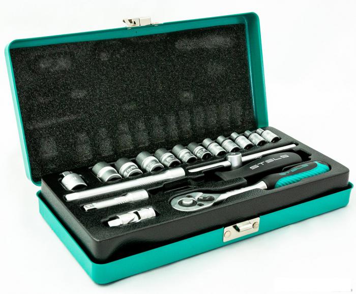 Набор трещотка с головками Stels 13573 (18 предметов)- фото2