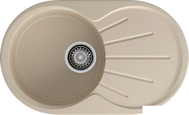Кухонная мойка GranFest GF-R750L (кашемир)- фото