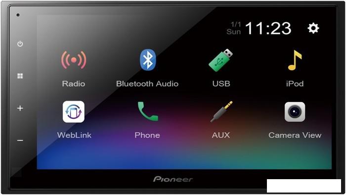 СD/DVD-магнитола Pioneer DMH-A345BT- фото