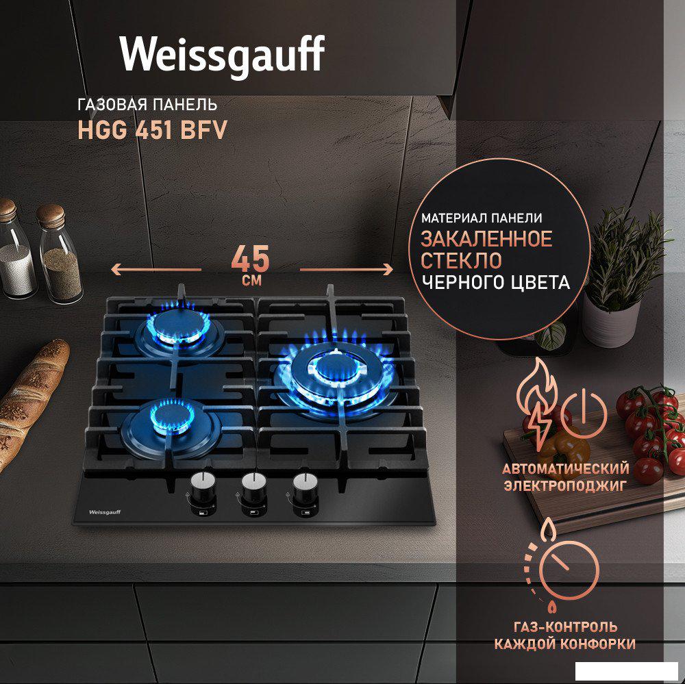 Варочная панель Weissgauff HGG 451 BFV- фото2