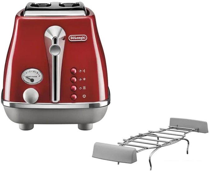 Тостер DeLonghi Icona Capitals CTOC2103.R- фото2