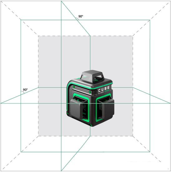 Лазерный нивелир ADA Instruments Cube 3-360 Green Ultimate Edition A00569- фото2