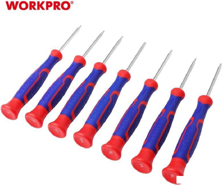 Набор отверток прецизионных Workpro WP200510 (7 предметов)