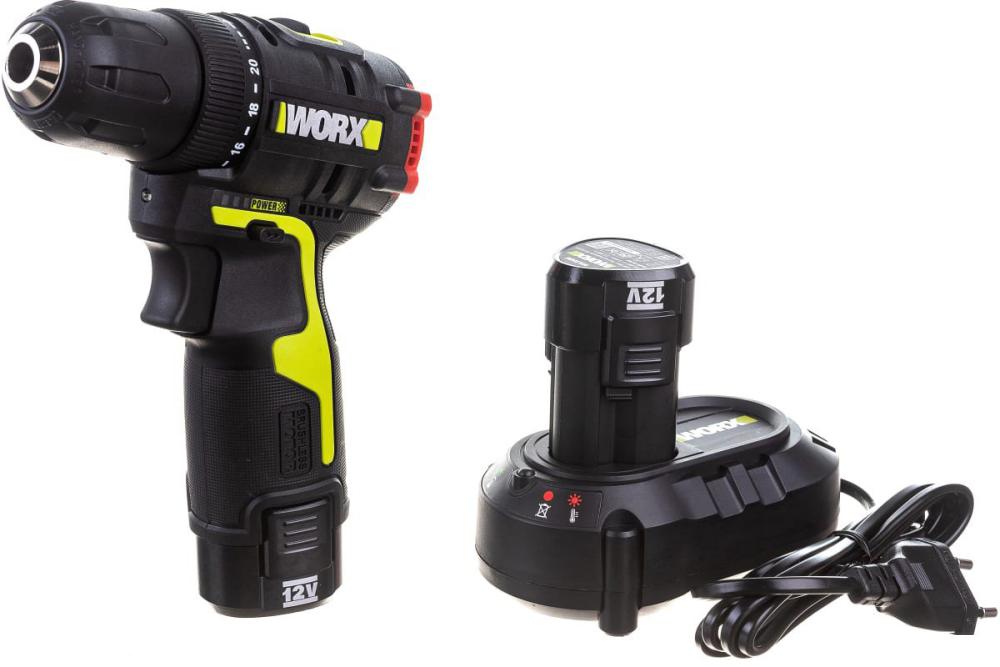 Дрель-шуруповерт Worx Professional WU130X (с 2-мя АКБ, сумка)- фото