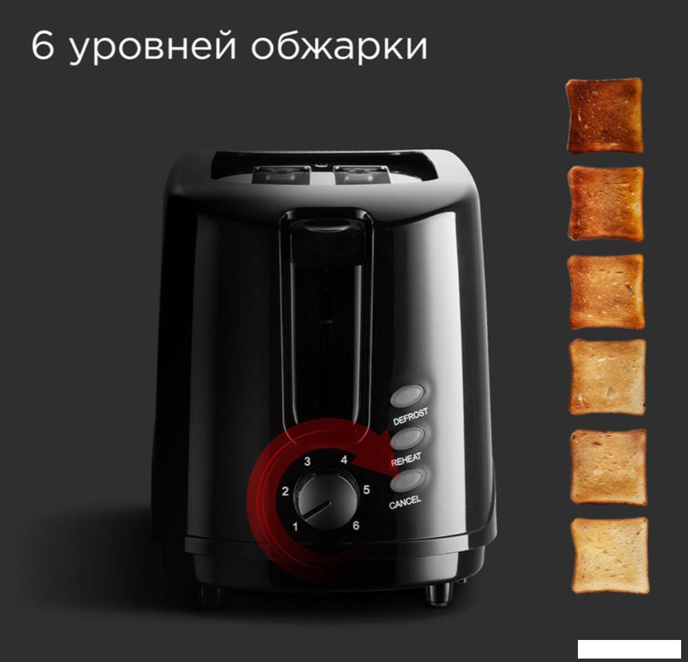 Тостер Redmond RT-437 (черный)- фото2