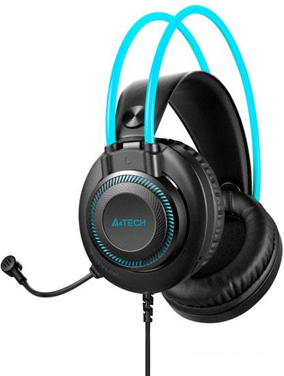 Наушники A4Tech Fstyler FH200i (черный/голубой)- фото3
