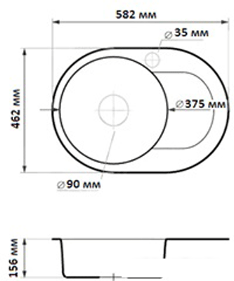 Кухонная мойка БелЭворс Lux (серый)- фото2