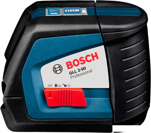 Лазерный нивелир Bosch GLL 2-50 (с держателем BM 1) [0601063108]- фото