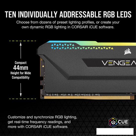 Оперативная память Corsair Vengeance RGB PRO SL 2x16GB DDR4 PC4-28800 CMH32GX4M2D3600C18- фото4