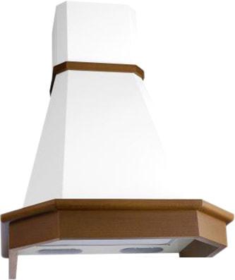 Кухонная вытяжка Elikor Камин Грань 60П-650-П3Л (бежевый/дуб коричневый)- фото